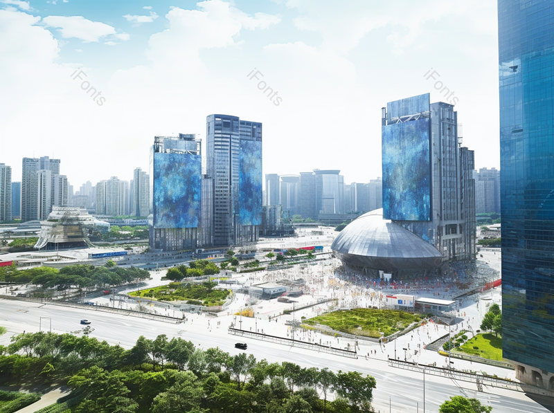 现代城市都市高楼大厦城市规划建设街道绿化摄影,高清,摄影图,摄影图片,图片大全,摄影图免费下载